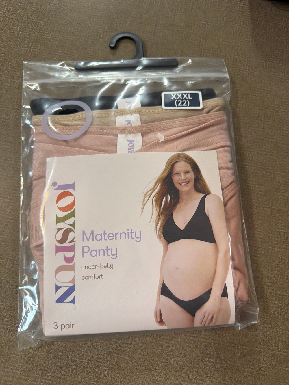 Joyspun Maternity Panty pack of 3 pair NWT women's size XXXL 22